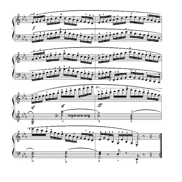 车尔尼（Czerny）849第18首曲谱及练习指导