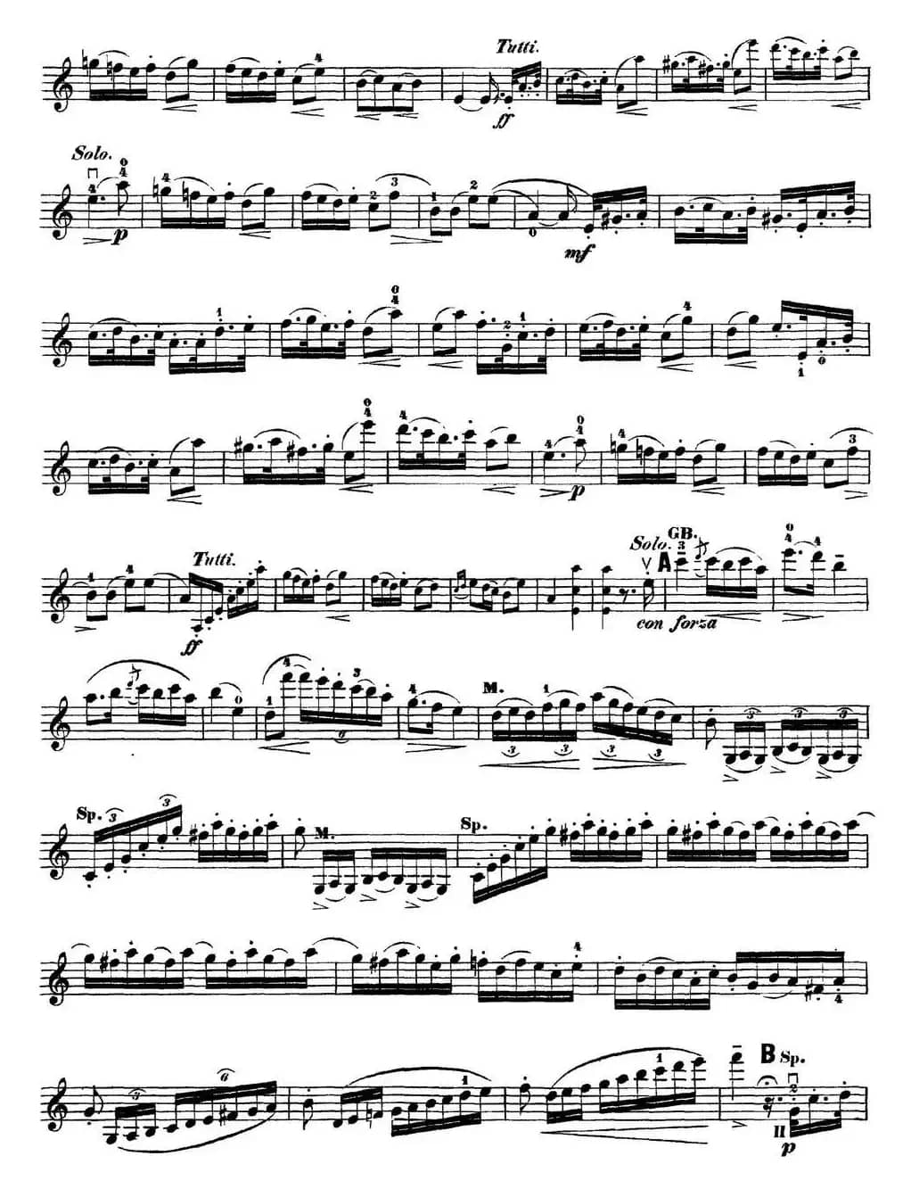 Rode Concerto No.7 in A Major（小提琴分谱）