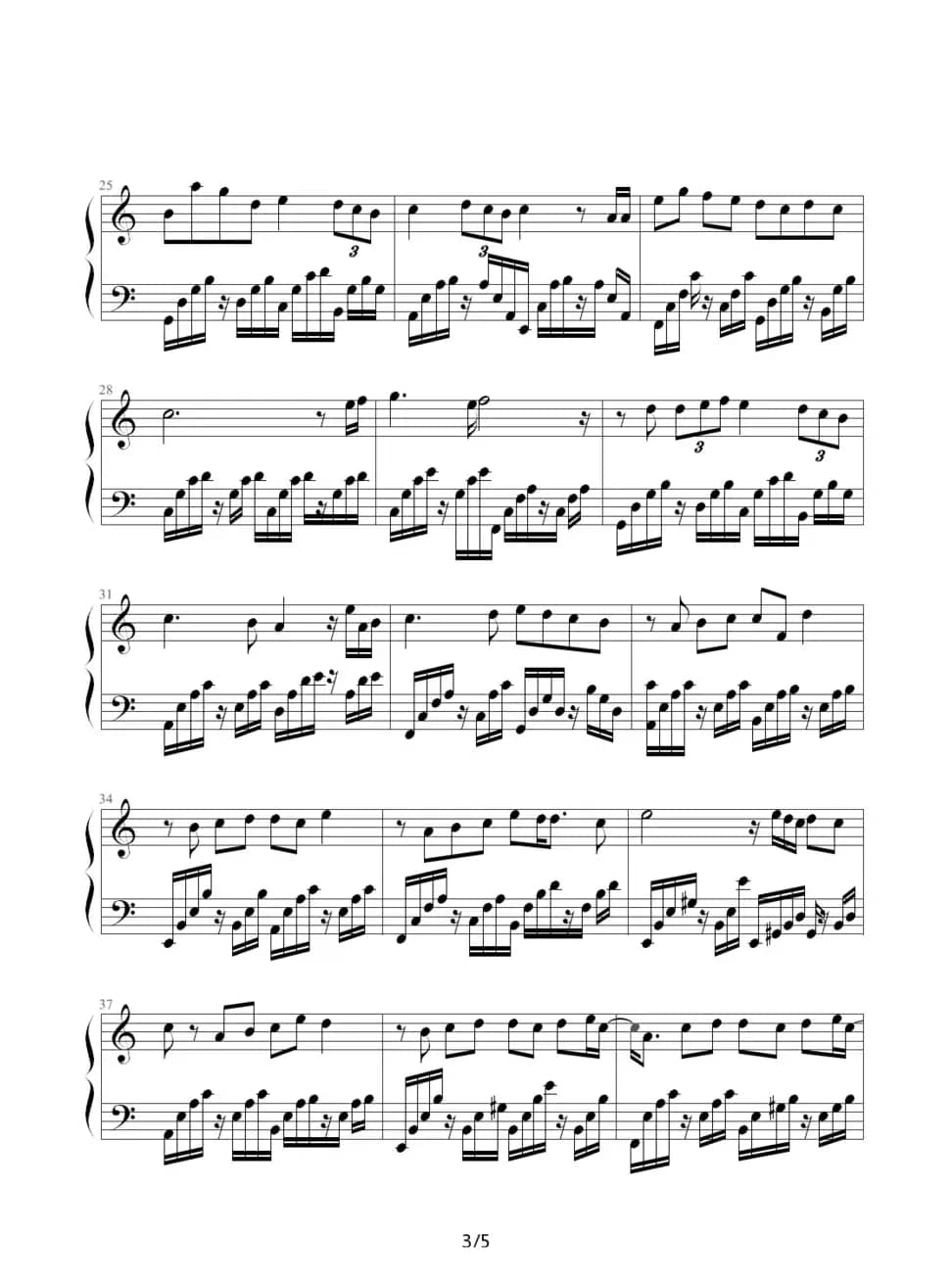 黑色毛衣（花叙制谱版）