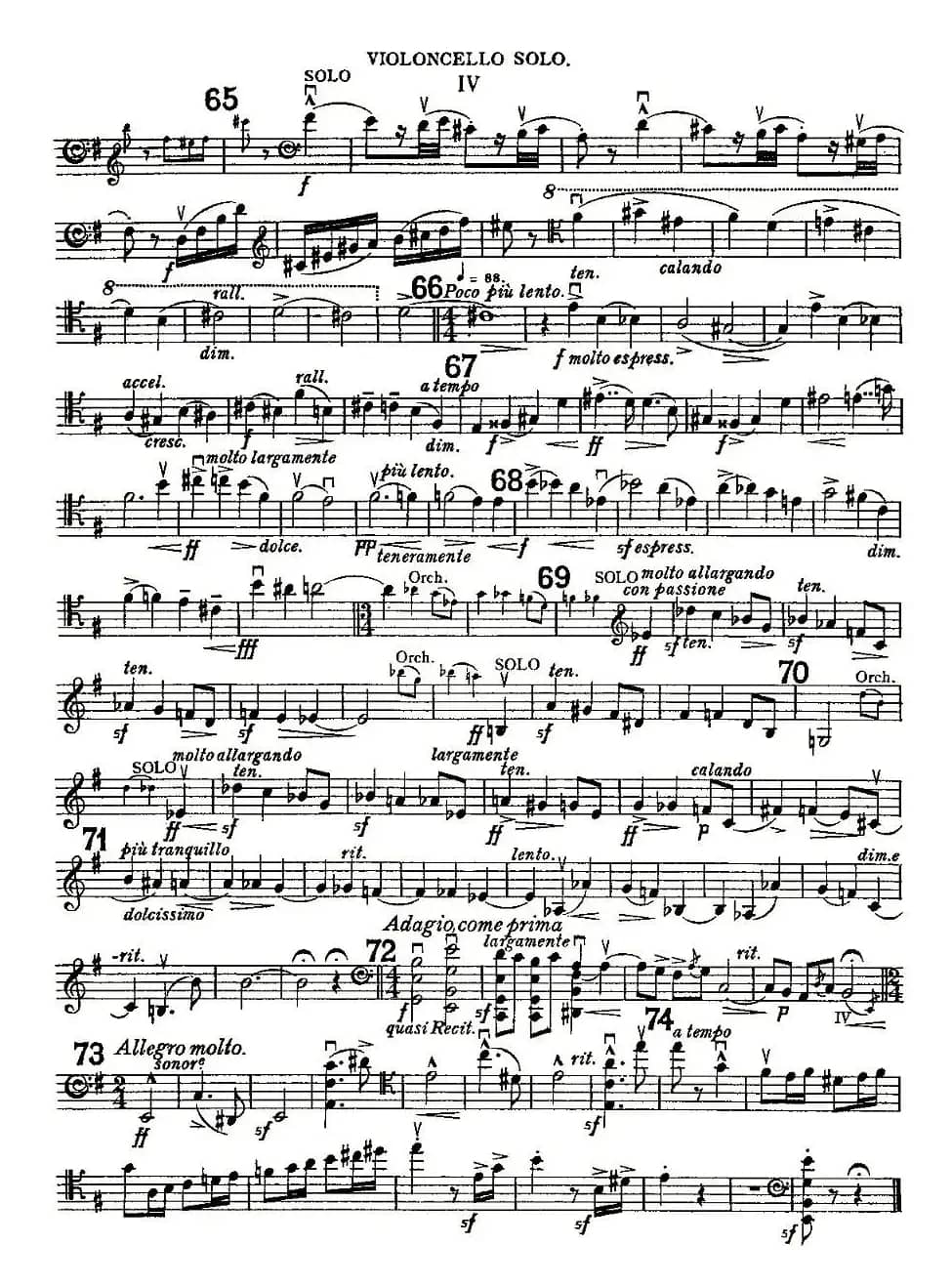 Edward Elgar Concerto e Minor Op85 For Cello（Cel）