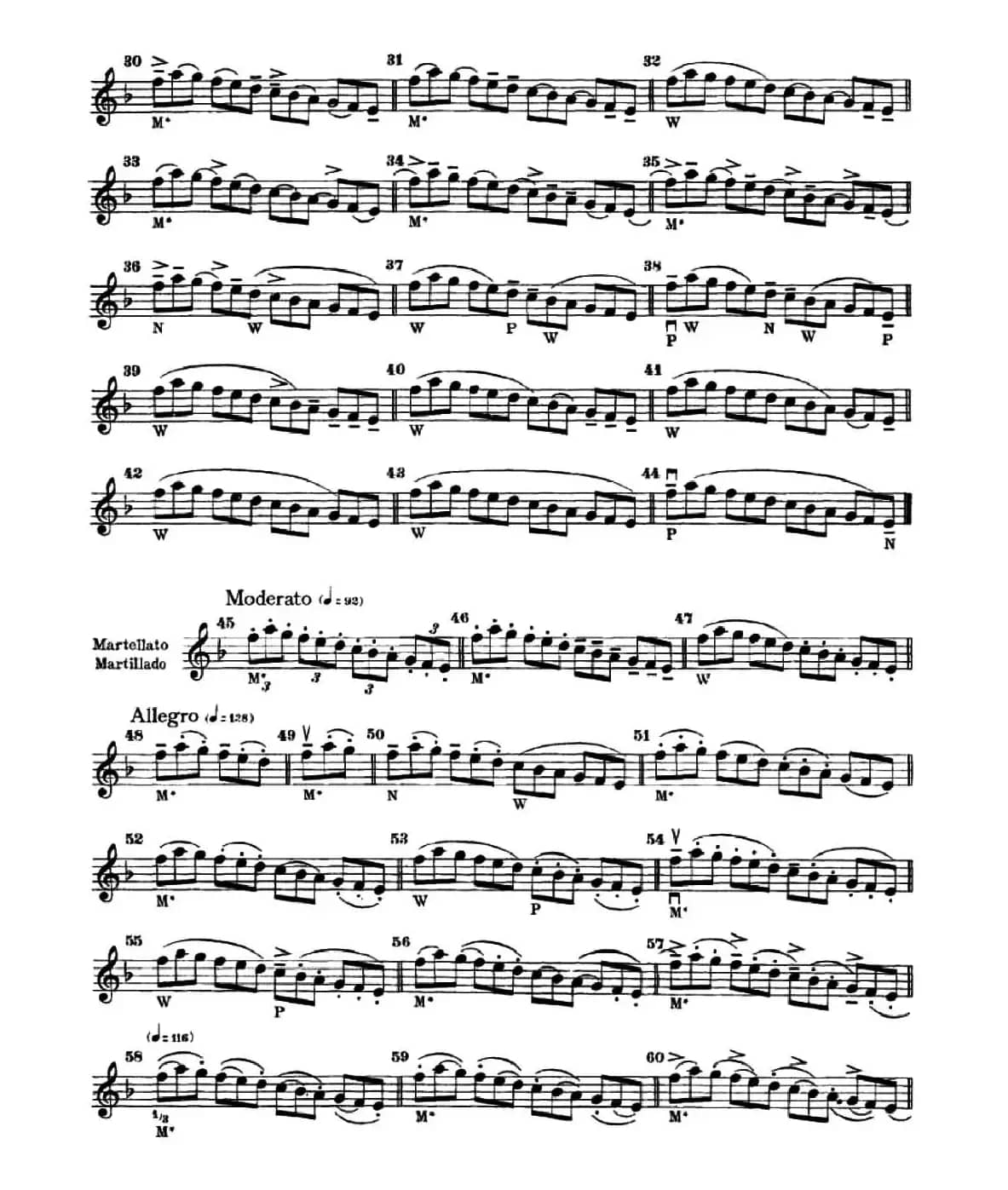 小提琴运弓手法训练（No.13）