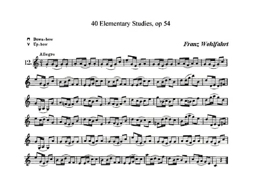 40首小提琴初级技巧练习曲之13