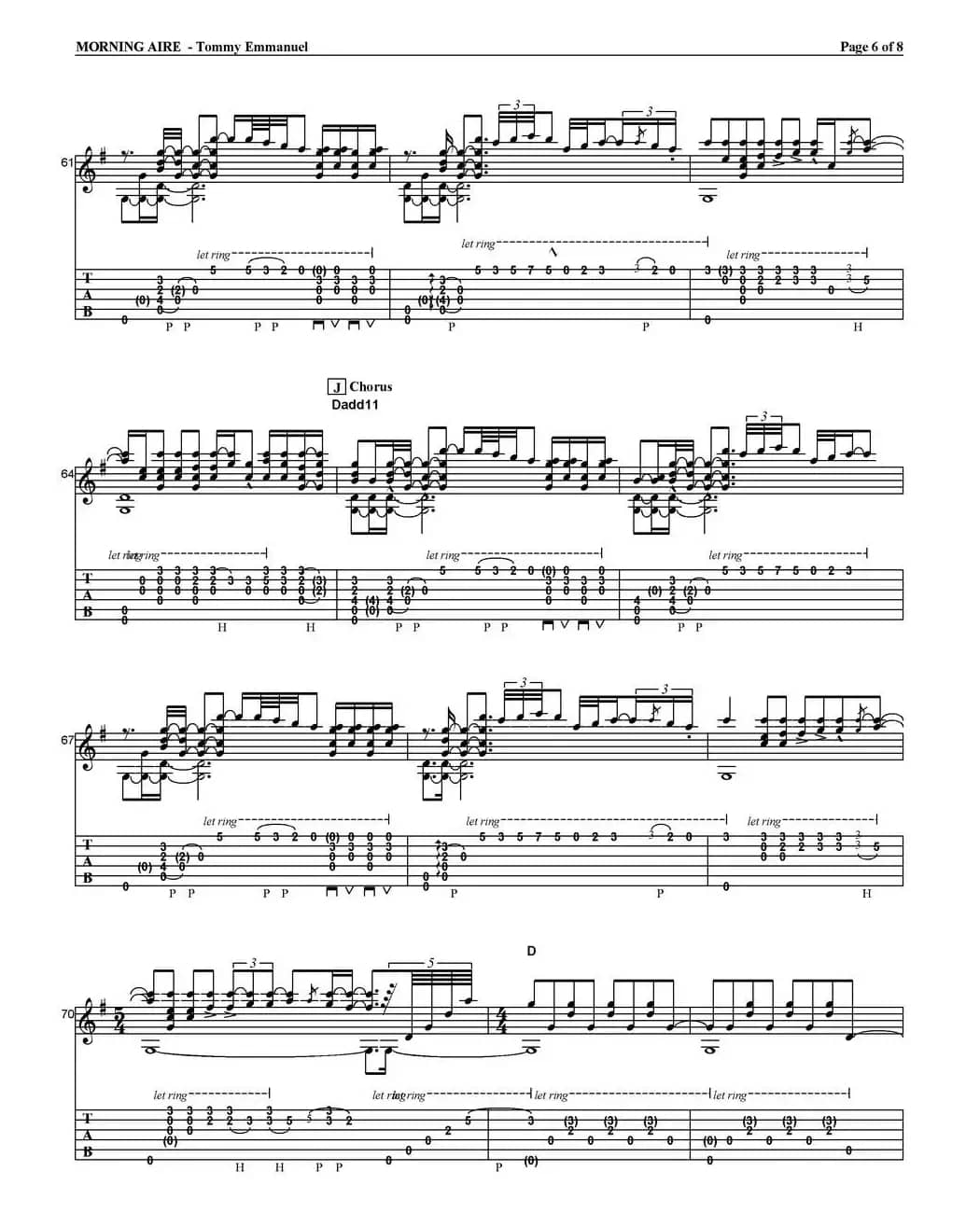 tommy emmanuel：morning aire（指弹吉他）