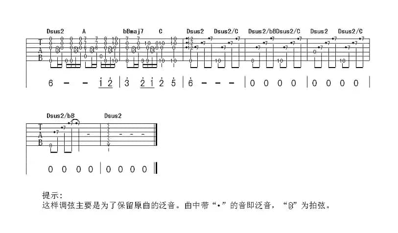 冬季到台北来看雨（指弹谱）