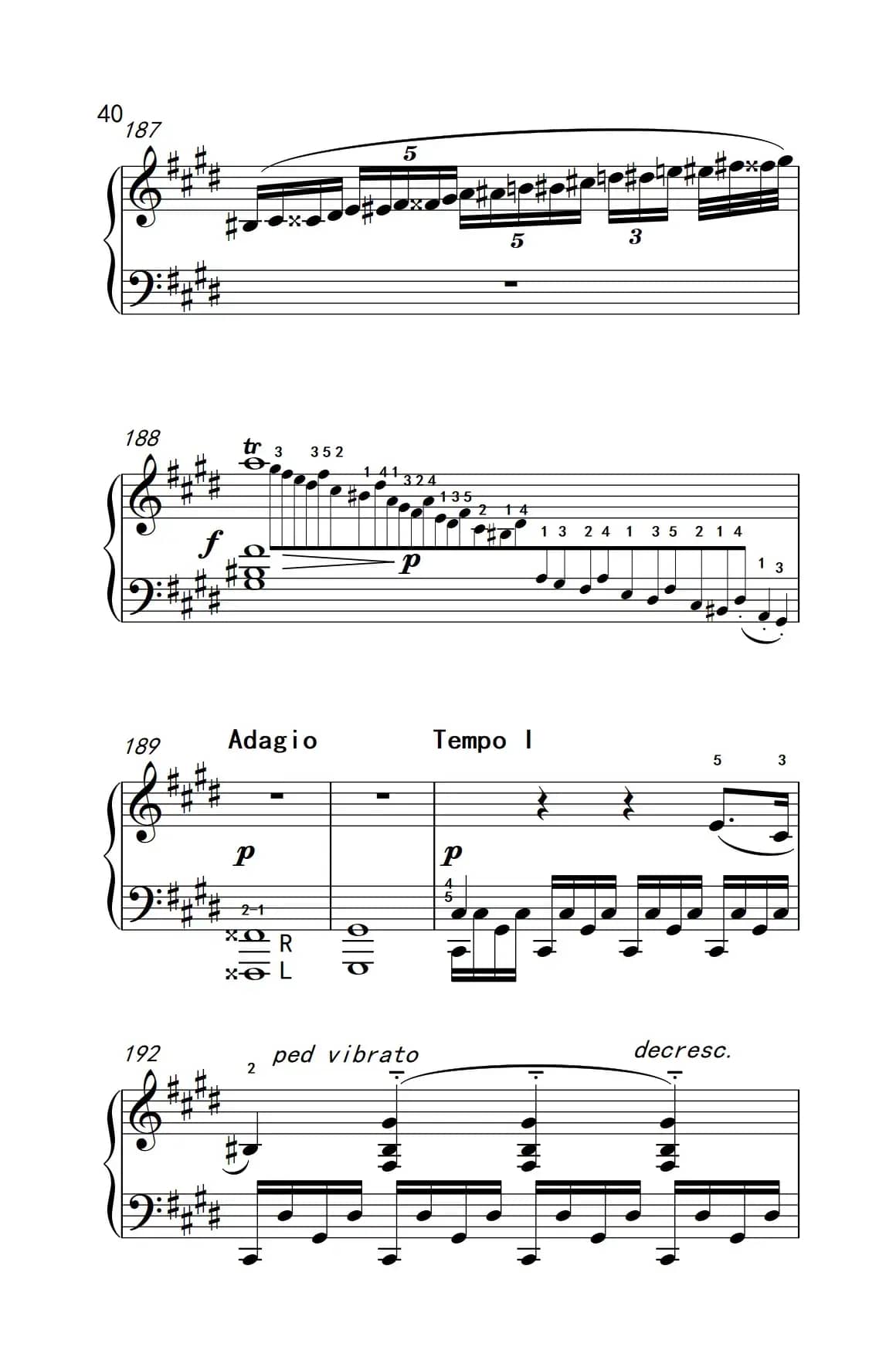 第十四号钢琴奏鸣曲（月光） 激动的急板