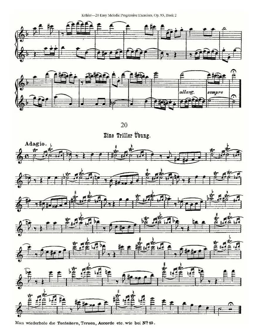 柯勒练习曲作品93号（二）