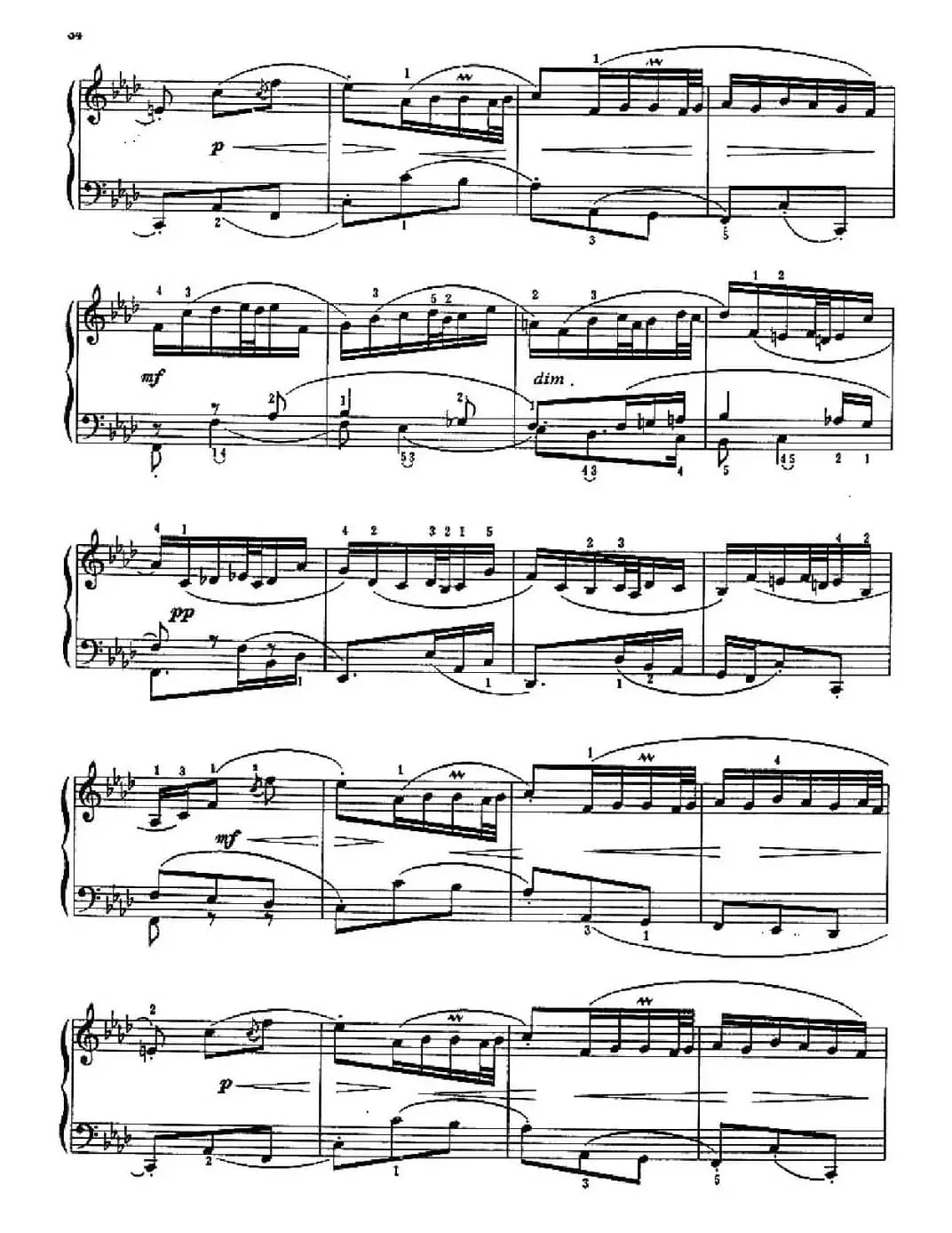 序曲（练习多声部的弹奏及波音的运用）