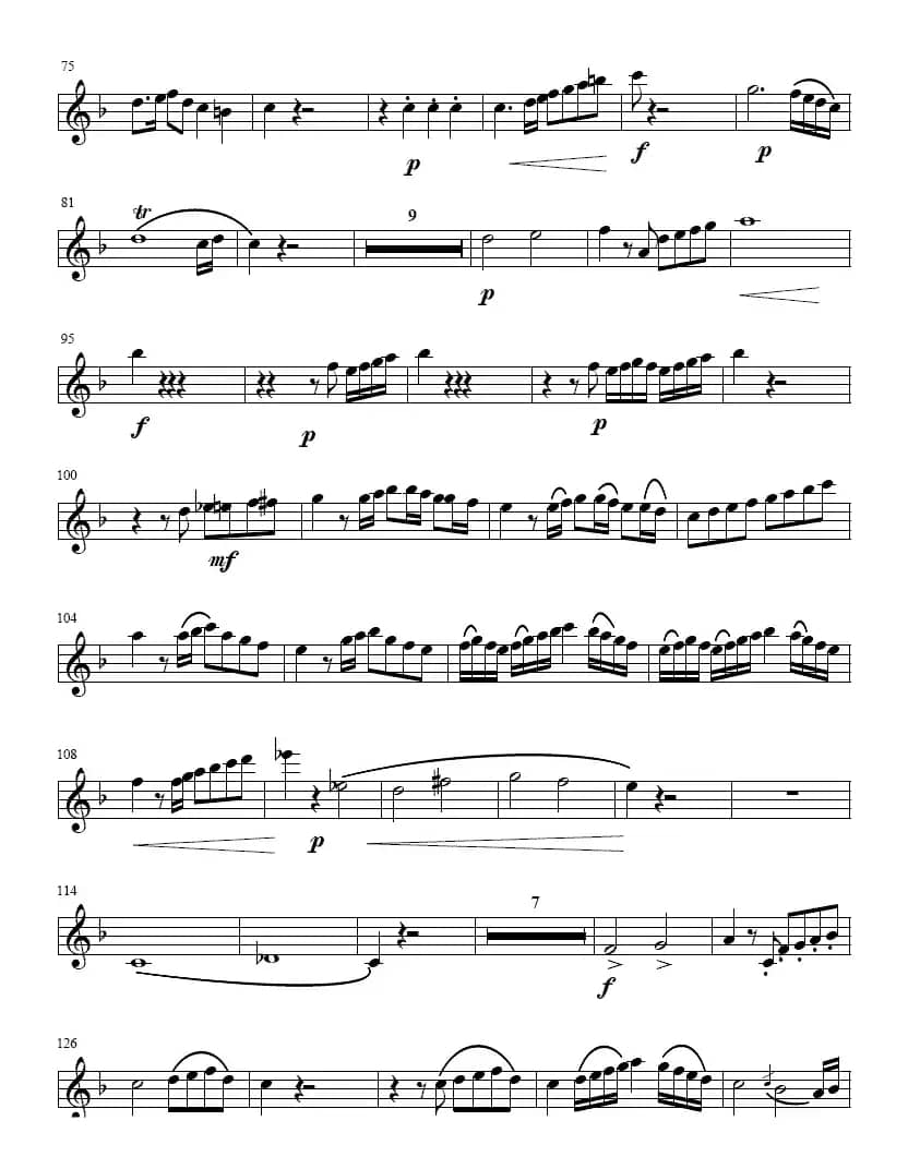 降E大调协奏曲（第一乐章）