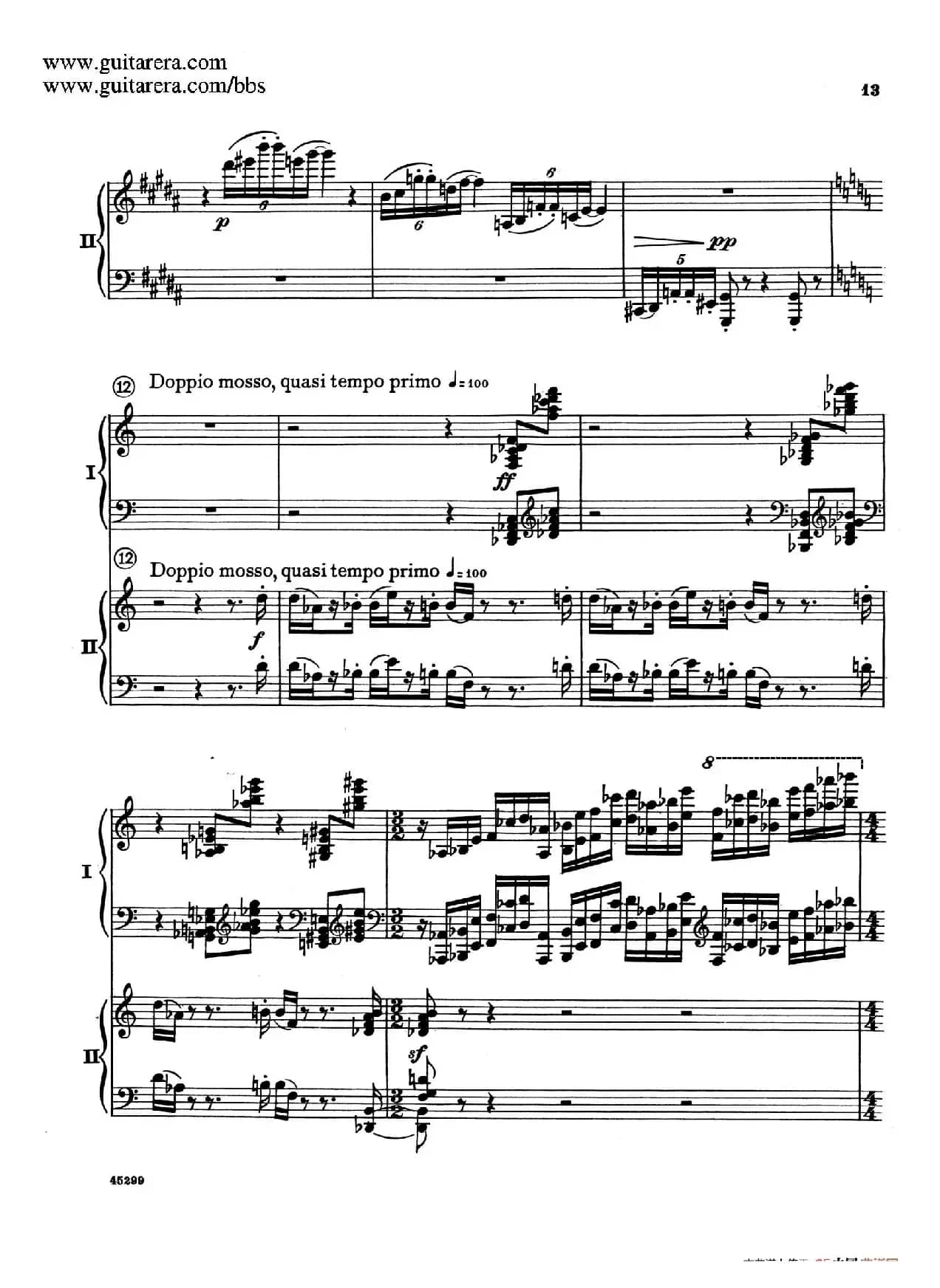 Piano Concerto Op.38（钢琴协奏曲·双钢琴·第一乐章）