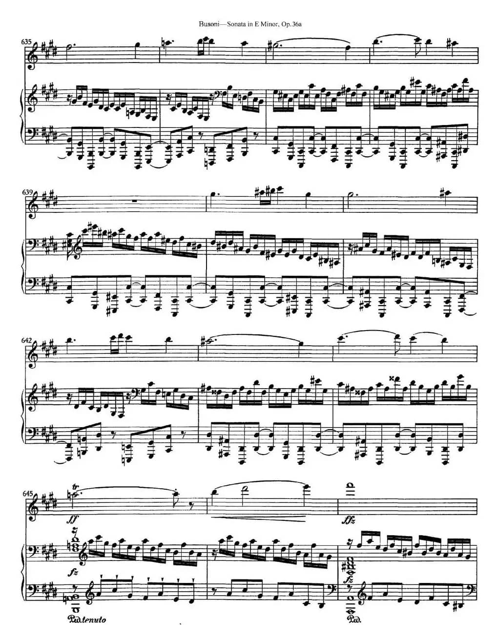 Violin Sonata No.2 in E Minor Op.36（小提琴+钢琴伴奏）