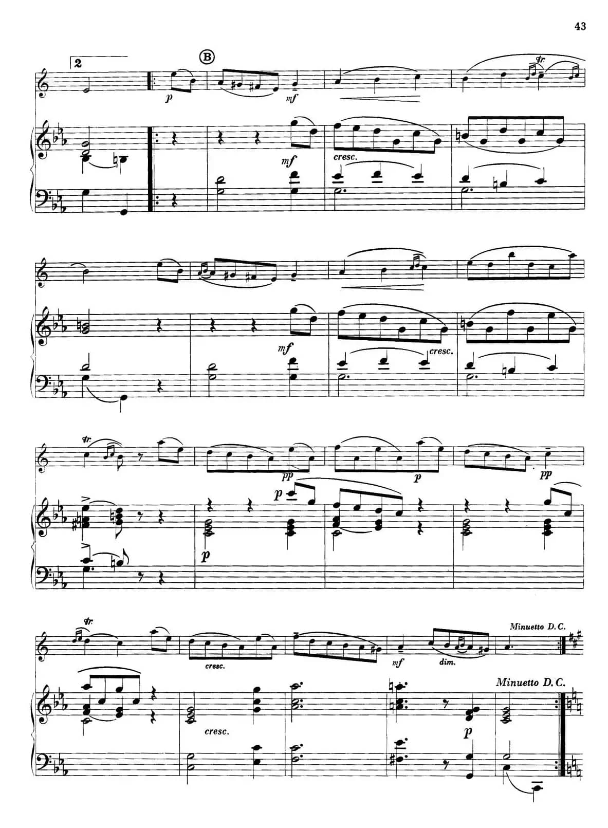 15首古典萨克斯独奏曲：9、Minuet（中音萨克斯+钢琴伴奏）