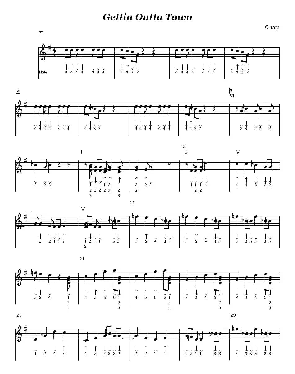 Gettin Outta Town（告别小镇）（布鲁斯）