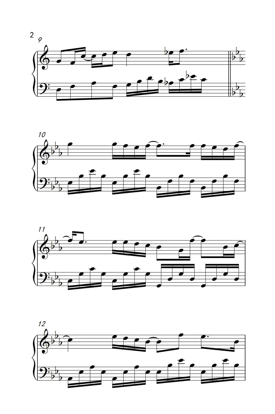 被风吹过的夏天（《弹吧音教》制谱版）