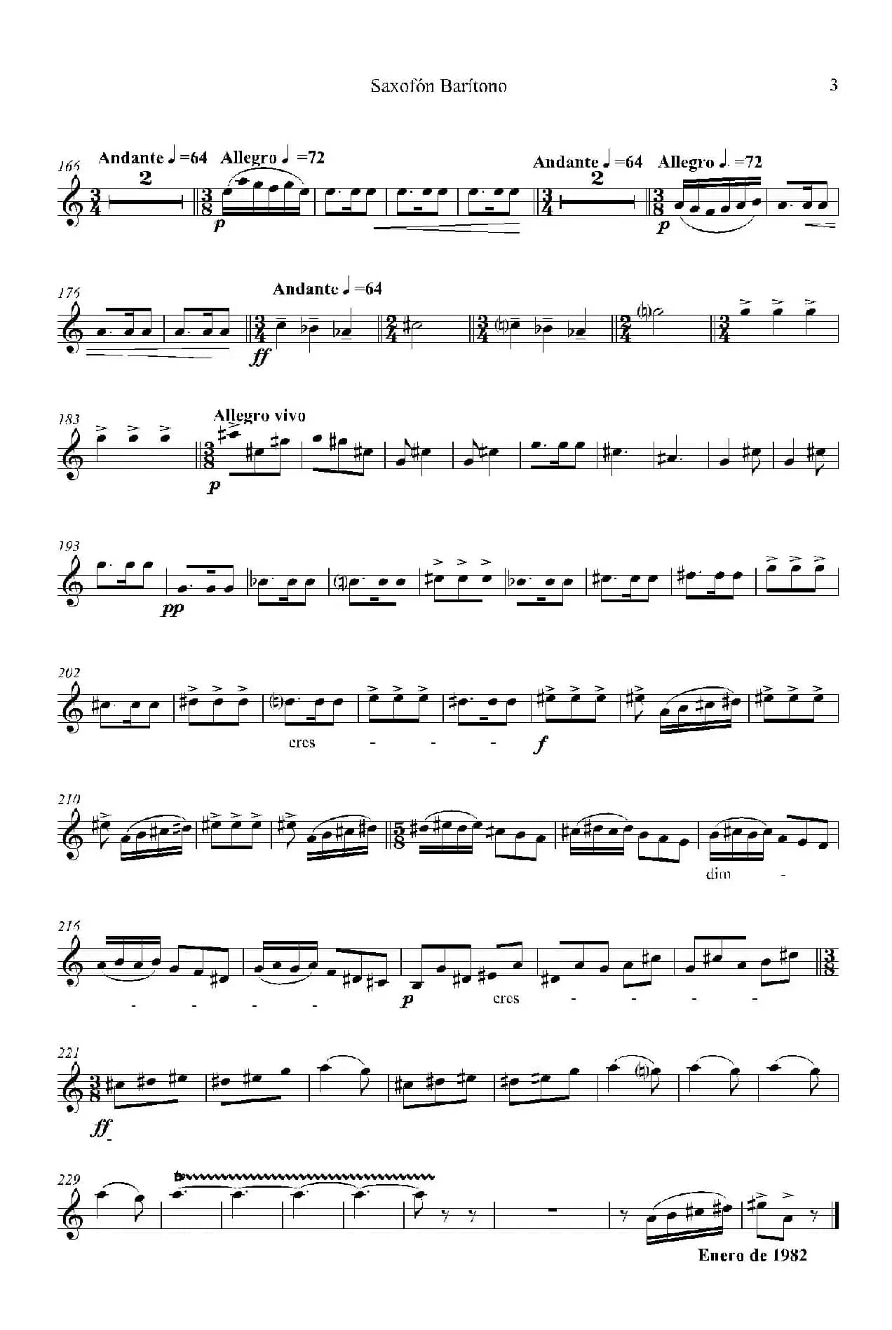 IMPROMTUS（上低音萨克斯分谱）