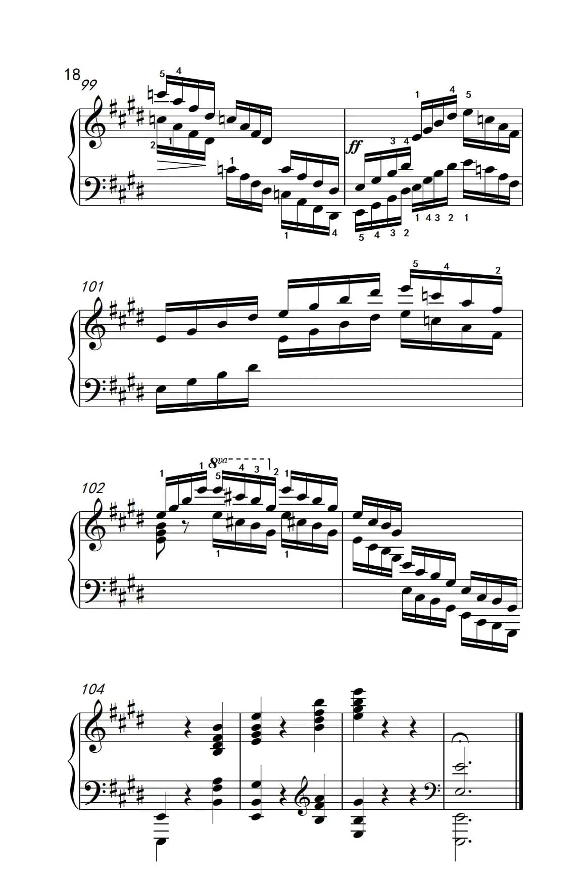 莫什科夫斯基 钢琴练习曲（第一首）