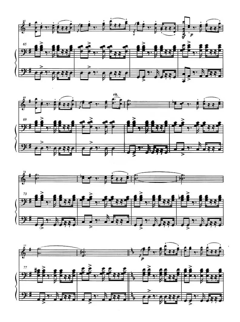 巴斯克随想曲（钢琴伴奏小提琴谱）