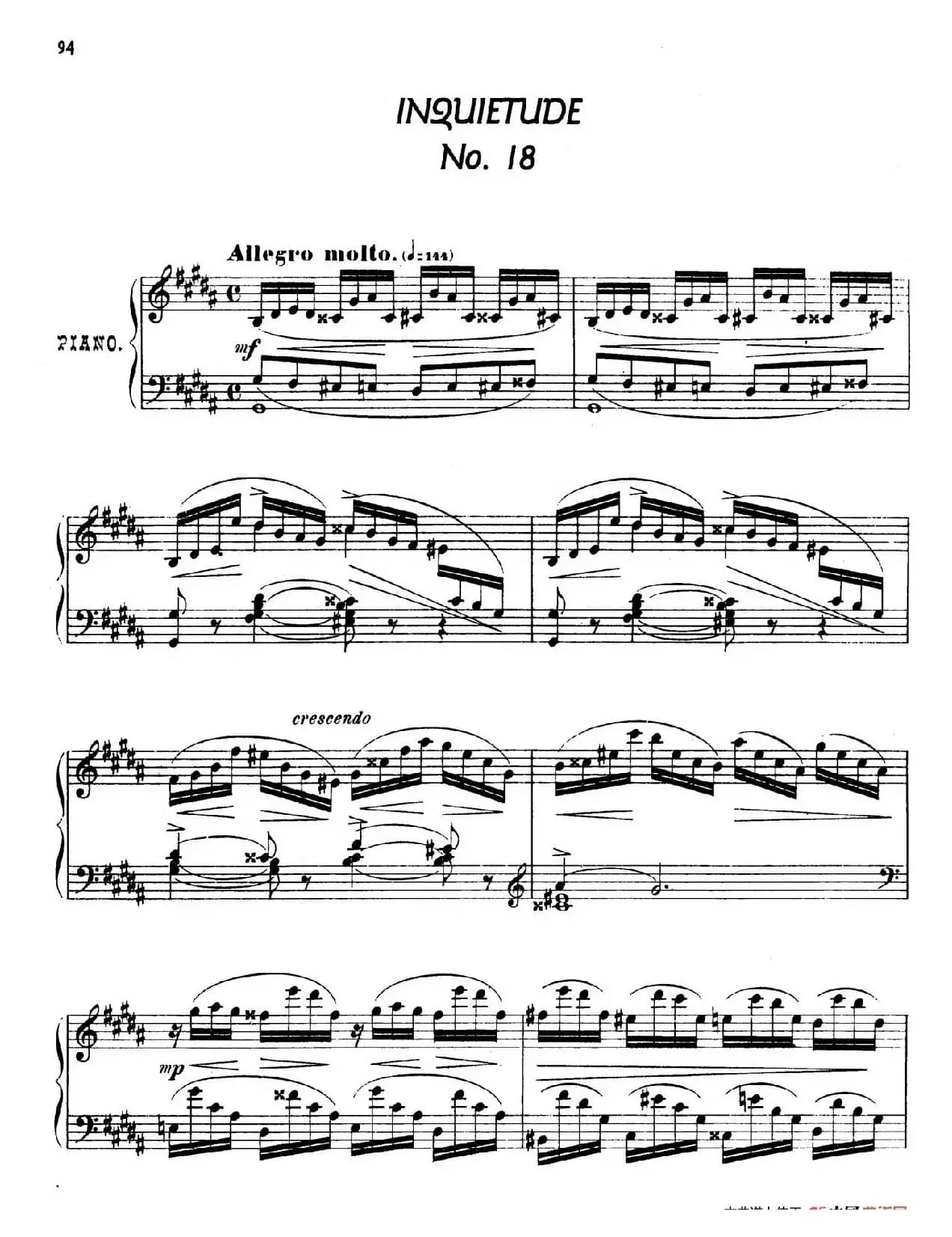 24 Characteristic Pieces Op.36(24首性格小品·18)