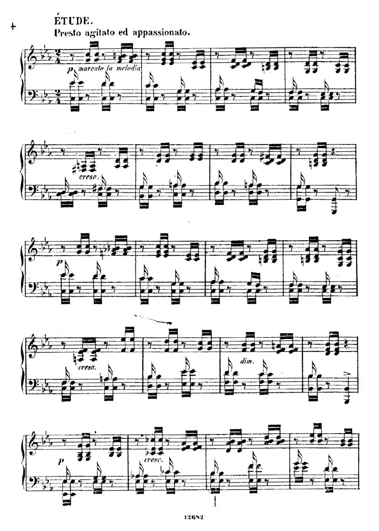 Douze Etudes de Salon Op.5（12首沙龙练习曲·1）