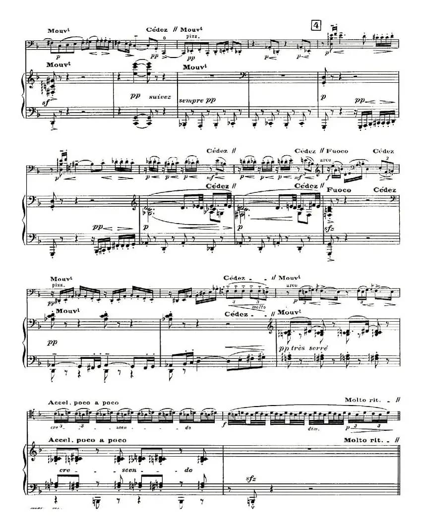 Sonata（大提琴奏鸣曲、大提琴+钢琴）