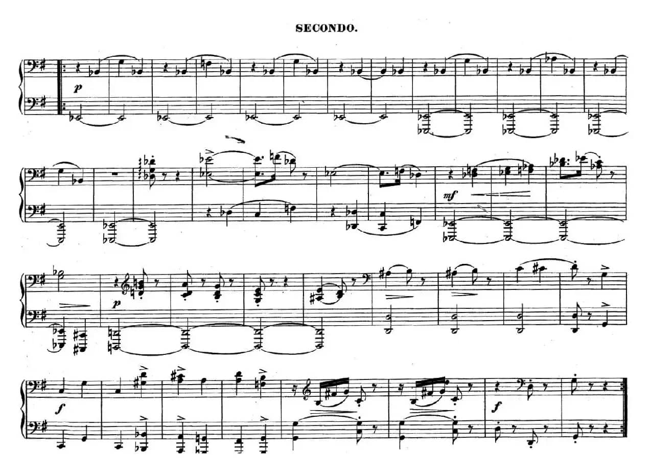 Zwolf Original-Compositionen fur Pianoforte zu 4 Handen Op.57（12首四手联弹小品·4）