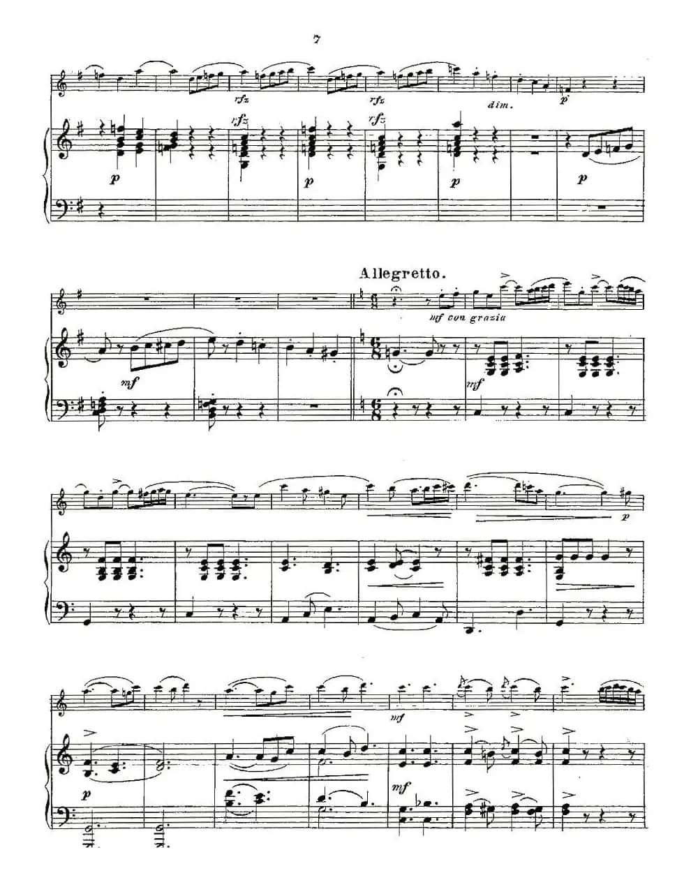 Opern-Transcriptionen.Op.45-7（长笛+钢琴伴奏）