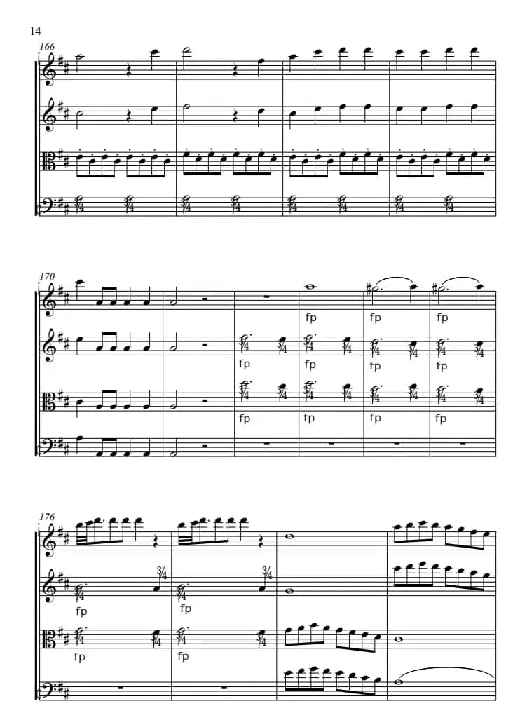 费加罗的婚礼（弦乐四重奏）