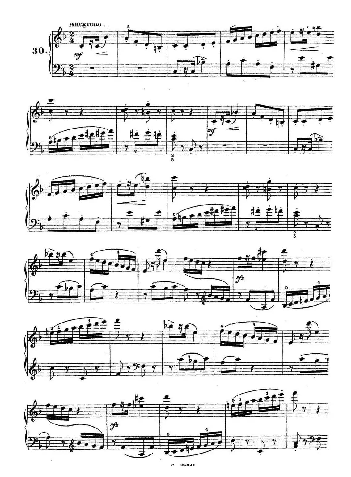 36 Etudes Rhythmiques et Melodiques Op.105（36首节奏与旋律练习曲 26—30）
