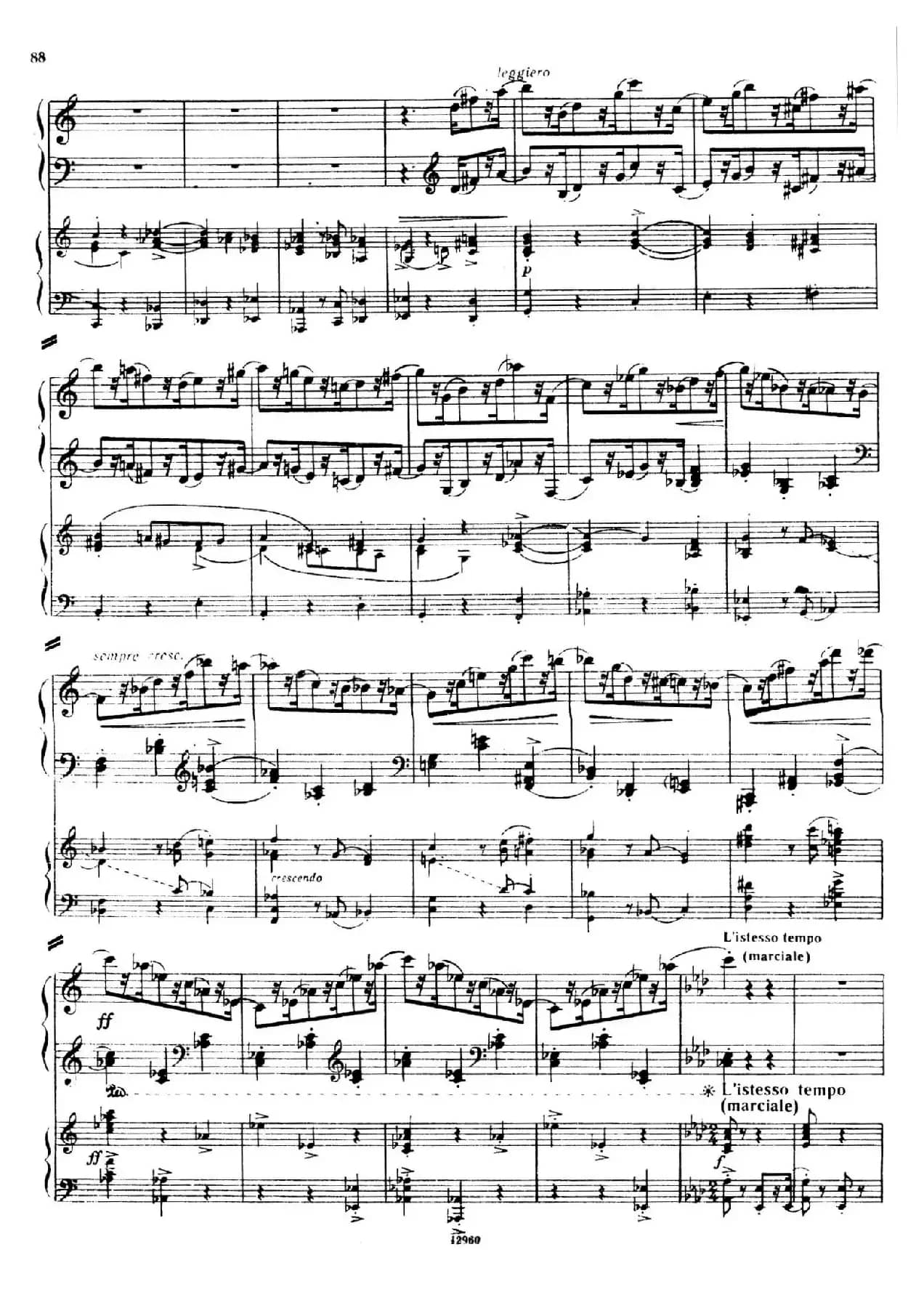 Piano Concerto No.2 in c Minor Op.50（c小调第二钢琴协奏曲·Ⅲ·双钢琴）