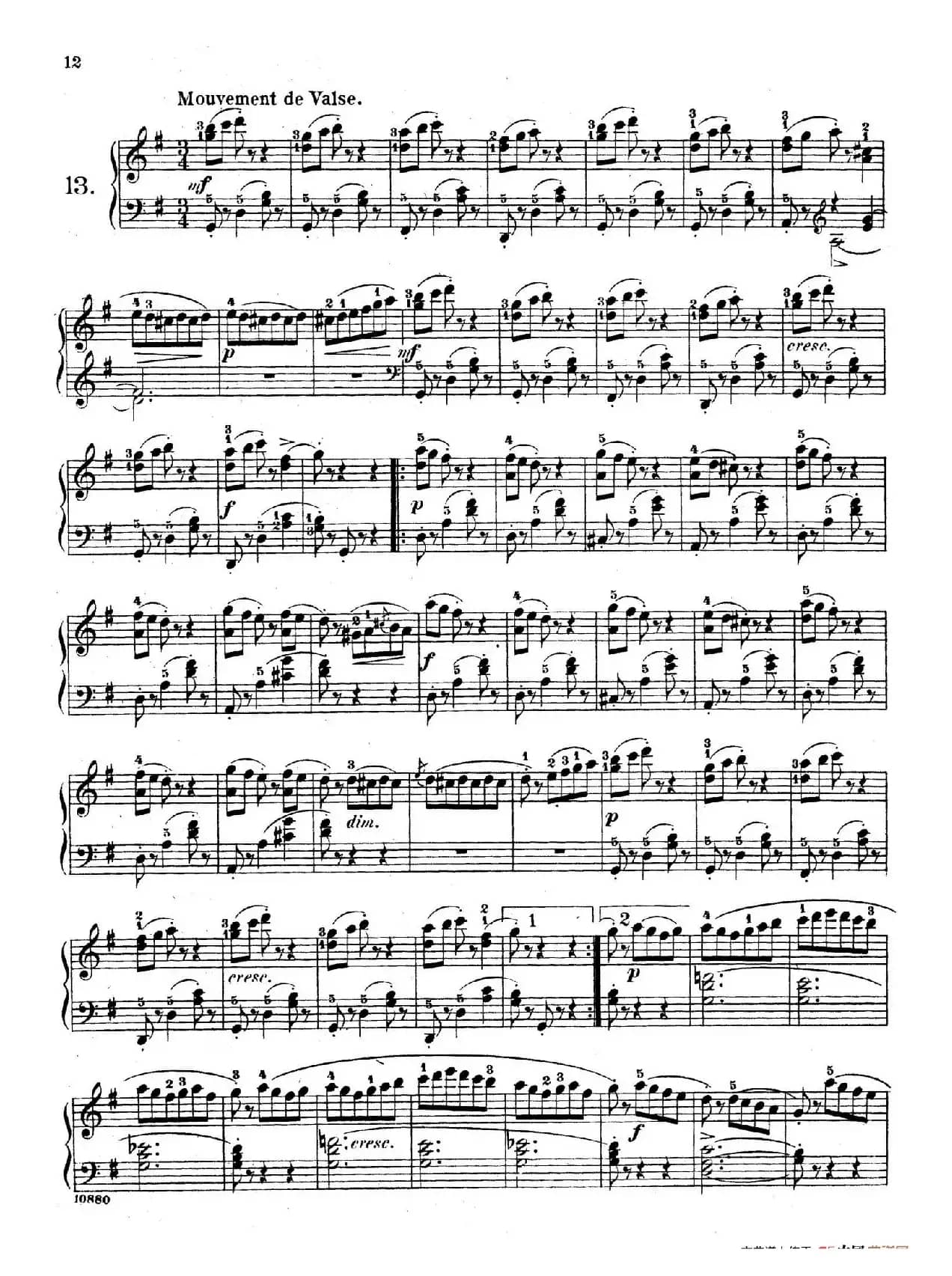 Etudes Enfantines Op.37（儿童钢琴练习曲 第11——14首）
