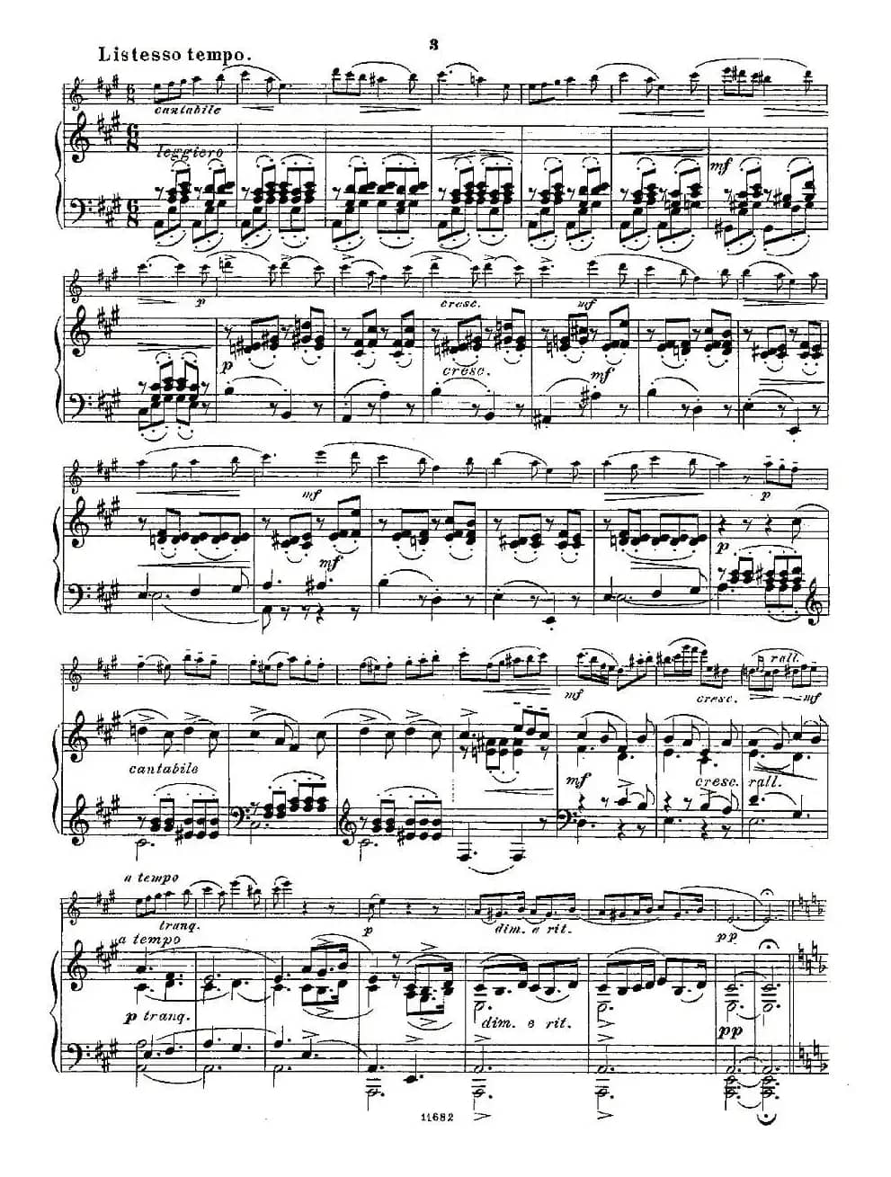 Fantaisies nationales. Op. 59, 5.（长笛+钢琴伴奏）