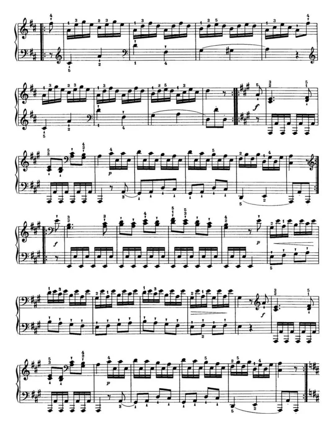 海顿 钢琴奏鸣曲 Hob XVI 19 Divertimento D major