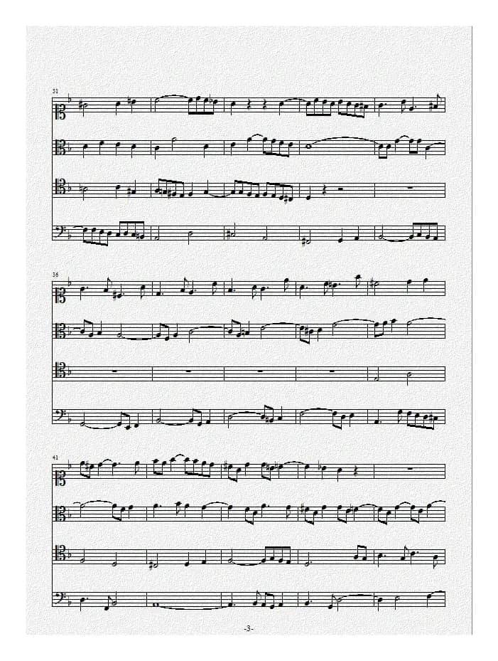 Contrapunctus 1（赋格的艺术）（弦乐四重奏）