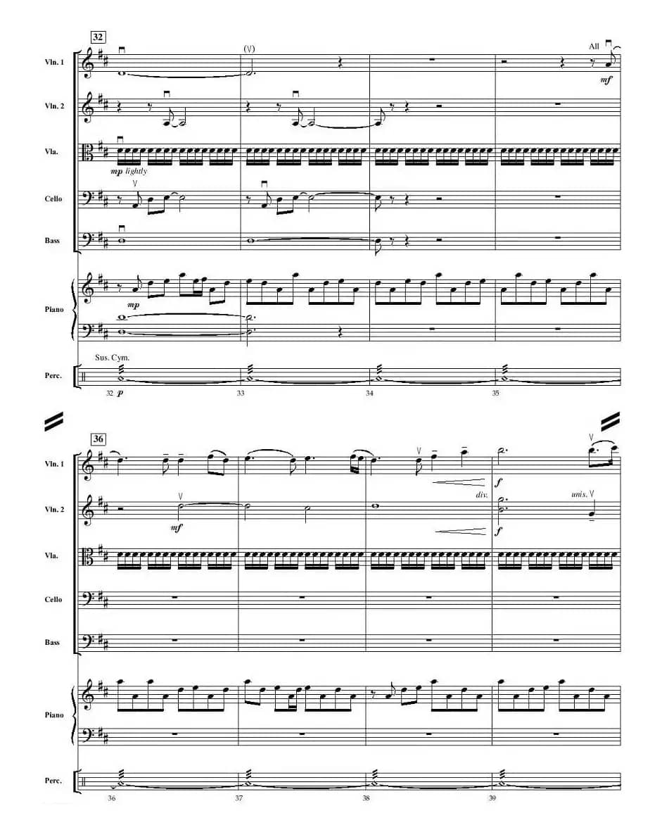 AULD LANG SYNE（友谊地久天长）（小型乐队谱）