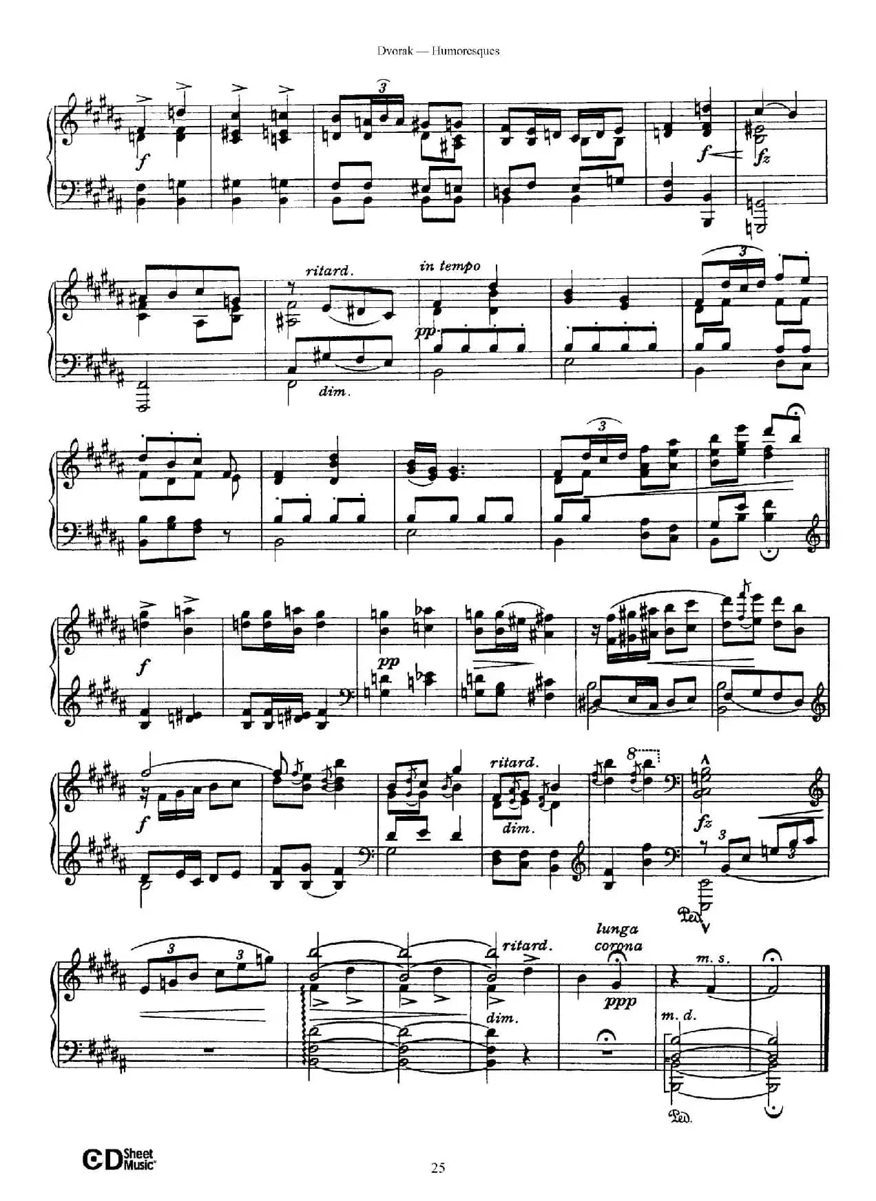 8 Humoresques Op.101（8首幽默曲·6）