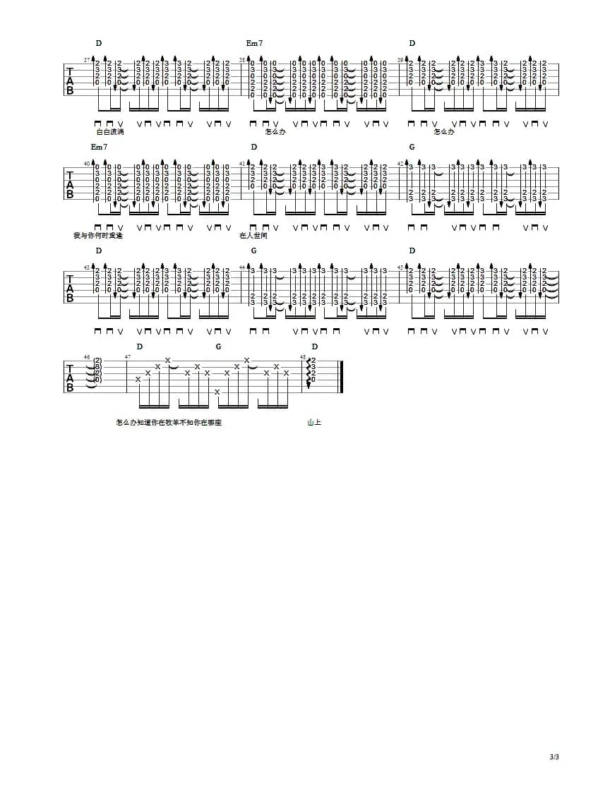 怎么办（小闪编配版）