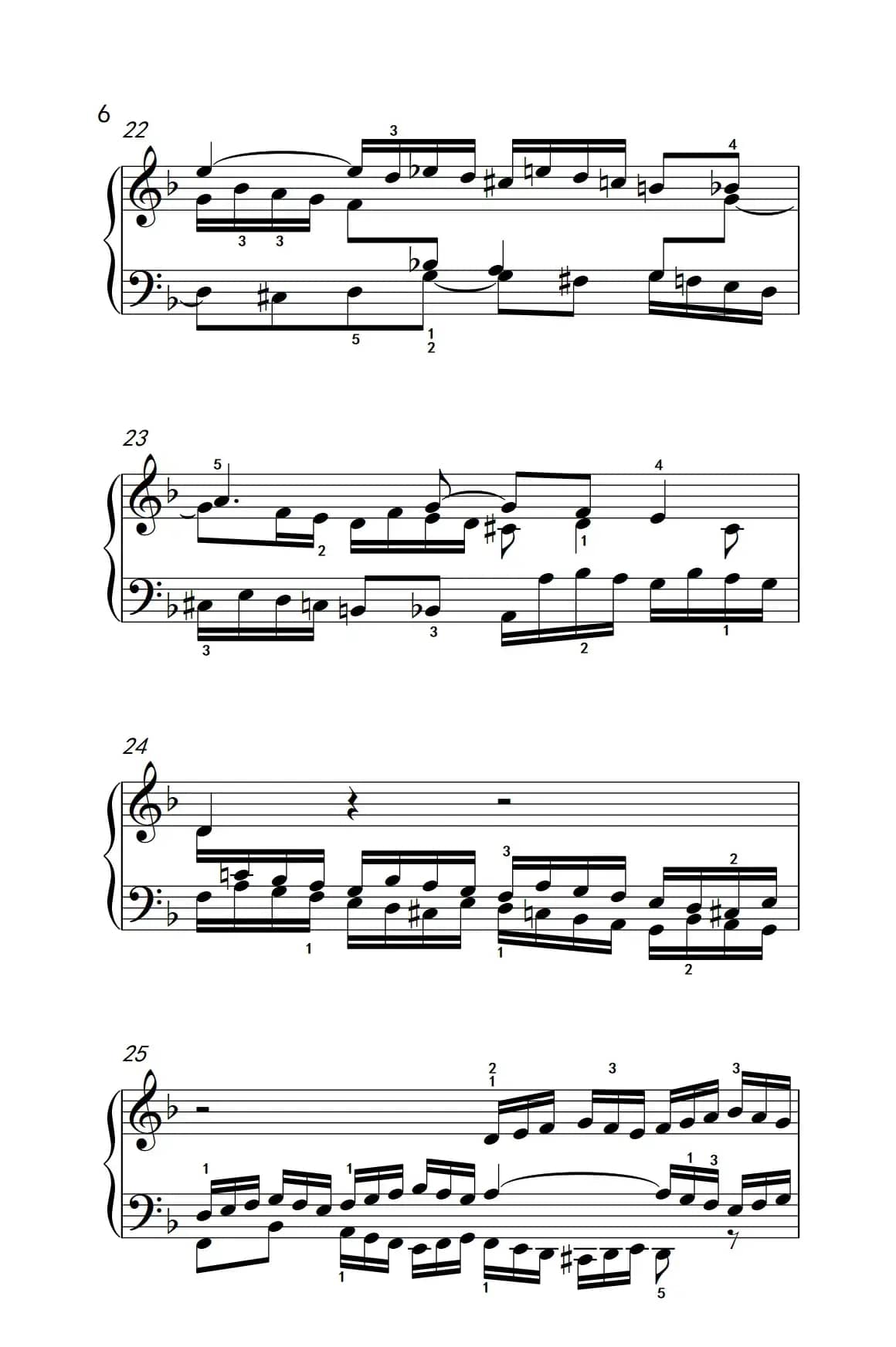 第八级1.d小调赋格曲（中央音乐学院 钢琴（业余）考级教程 7-9级）