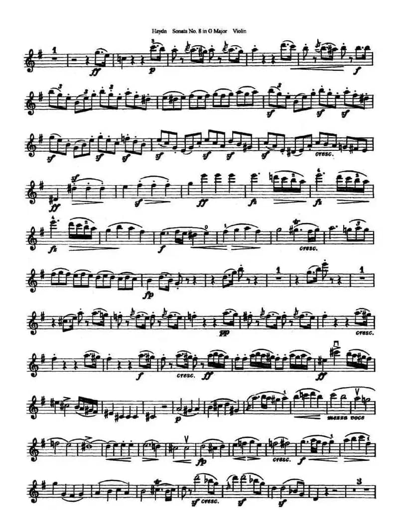 Soata No.8. in G Major