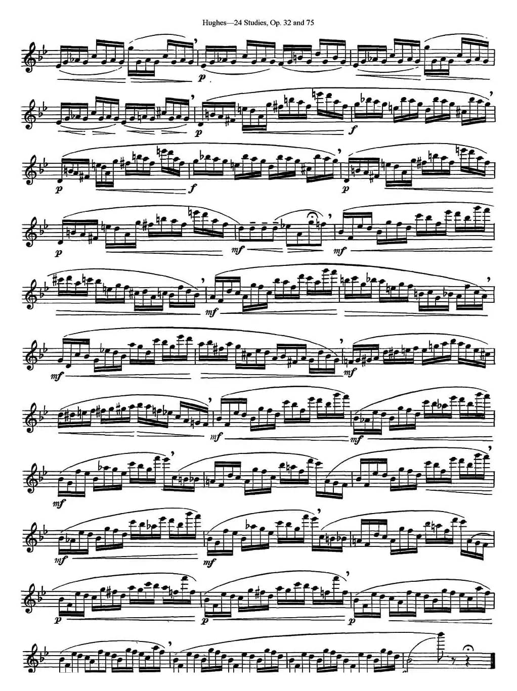 胡埃斯24首长笛练习曲Op.32（NO.9）