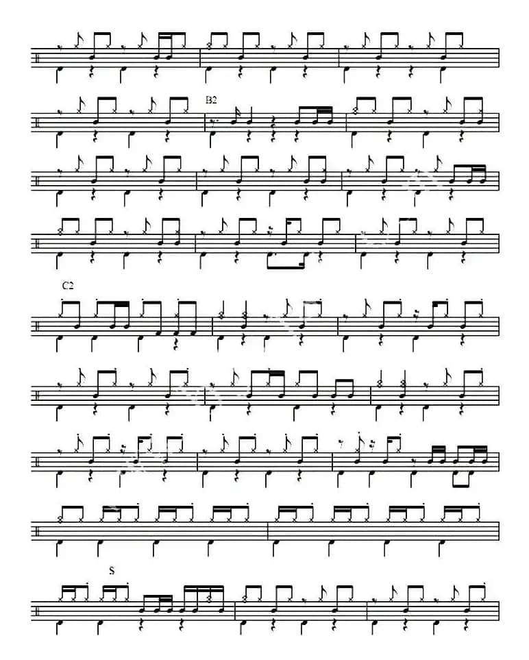 爵士鼓谱：伤心的人别听慢歌