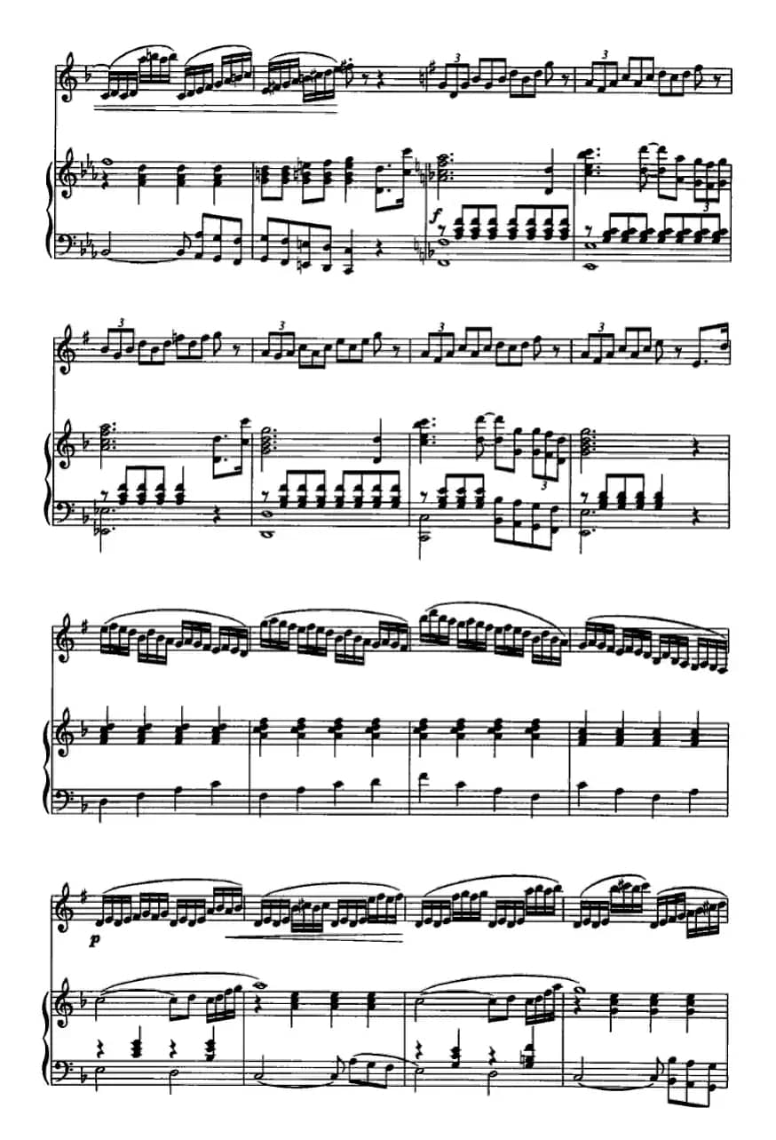 西拉穆轮河随想曲（单簧管+钢琴）