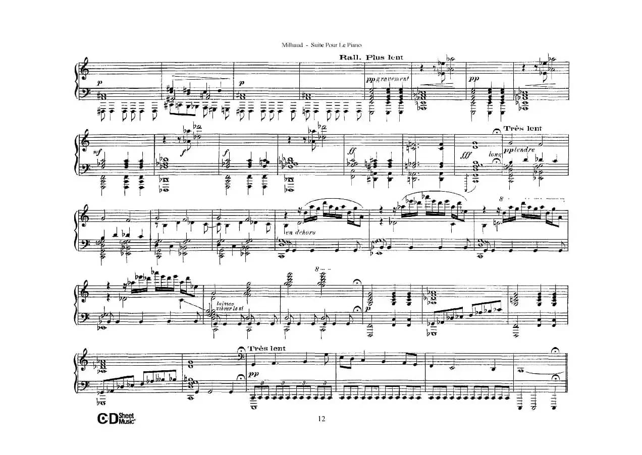 Suite Pour Le Piano Op.8（钢琴组曲·Ⅳ）