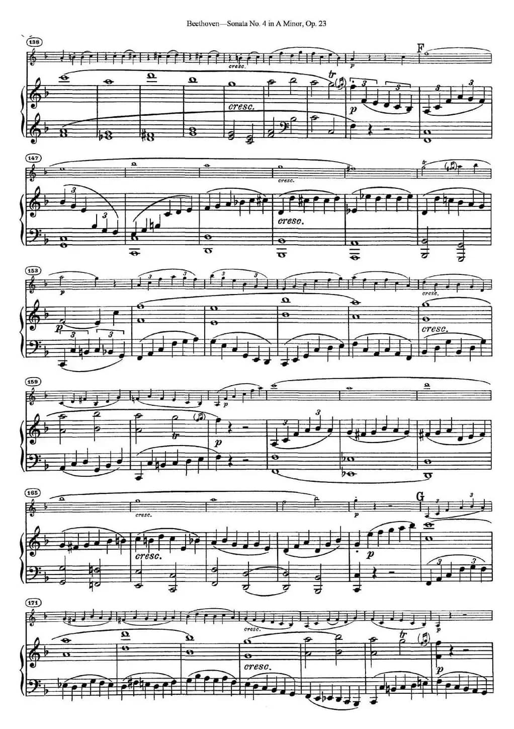 Violin Sonata No.4 in A Minor Op.23（小提琴+钢琴伴奏）