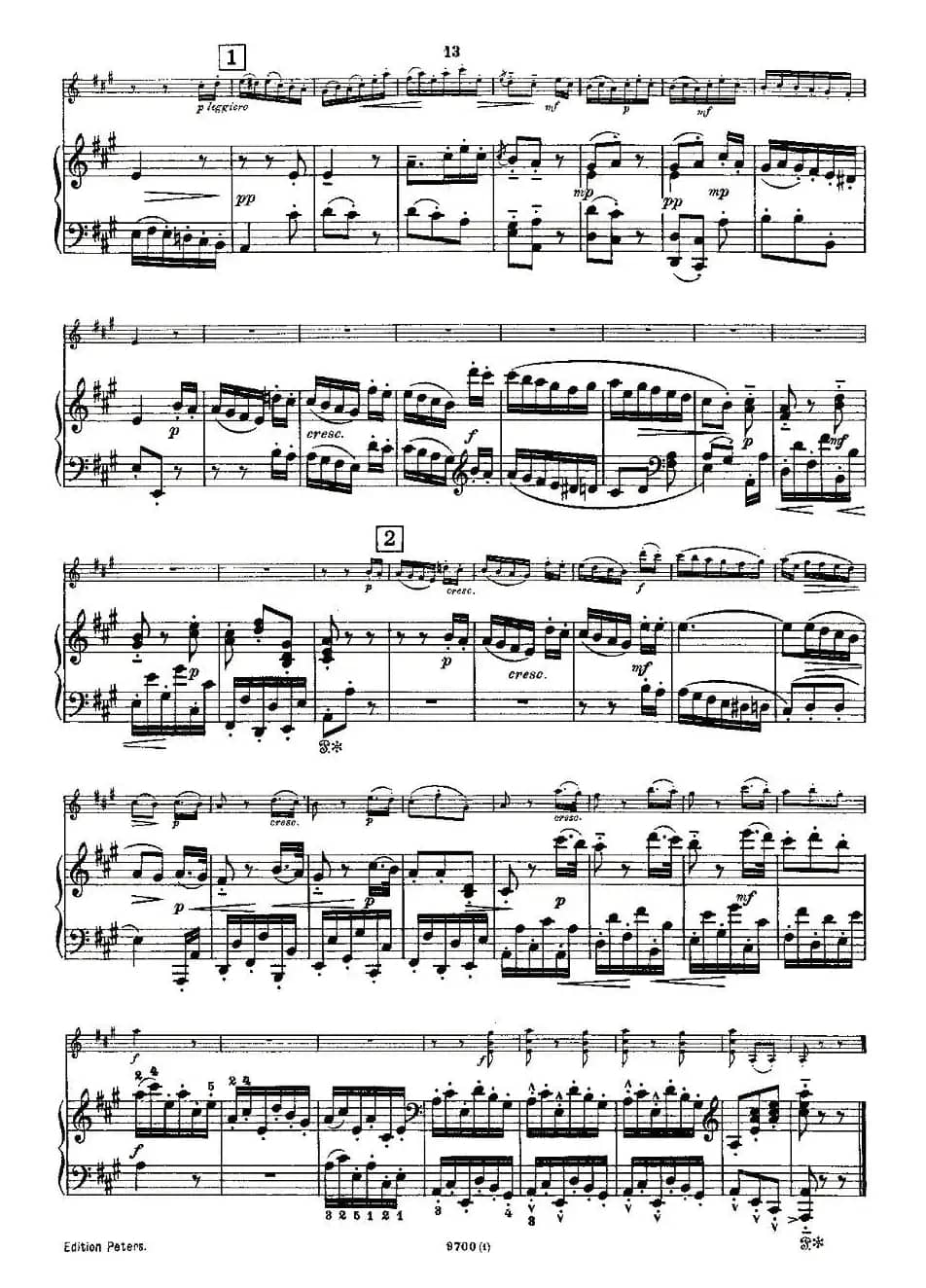 Mozart - Violin Sonata No.1, KV. 305（第一小提琴奏鸣曲）