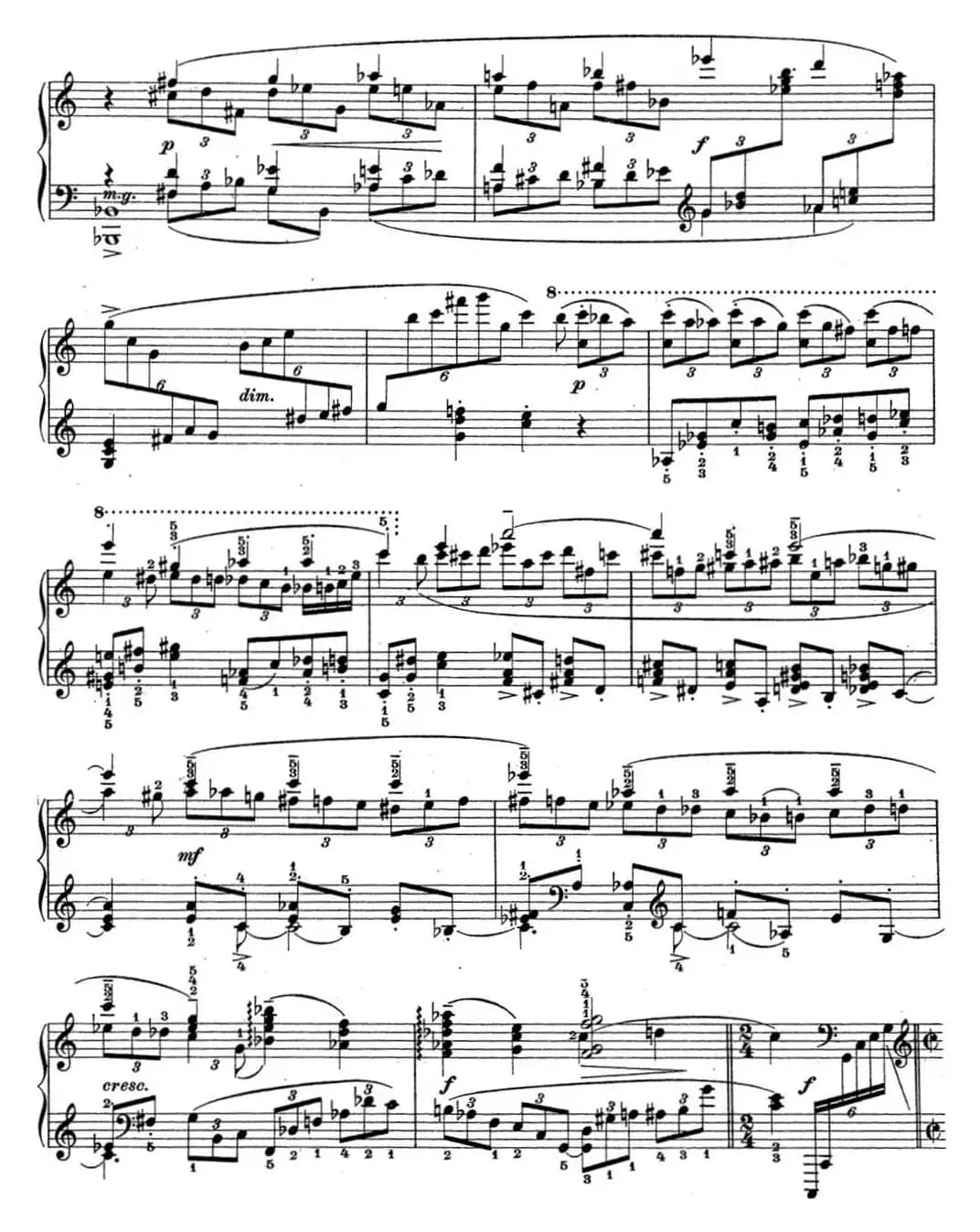 拉赫玛尼诺夫 钢琴前奏曲12 C大调 Op.32 No.1