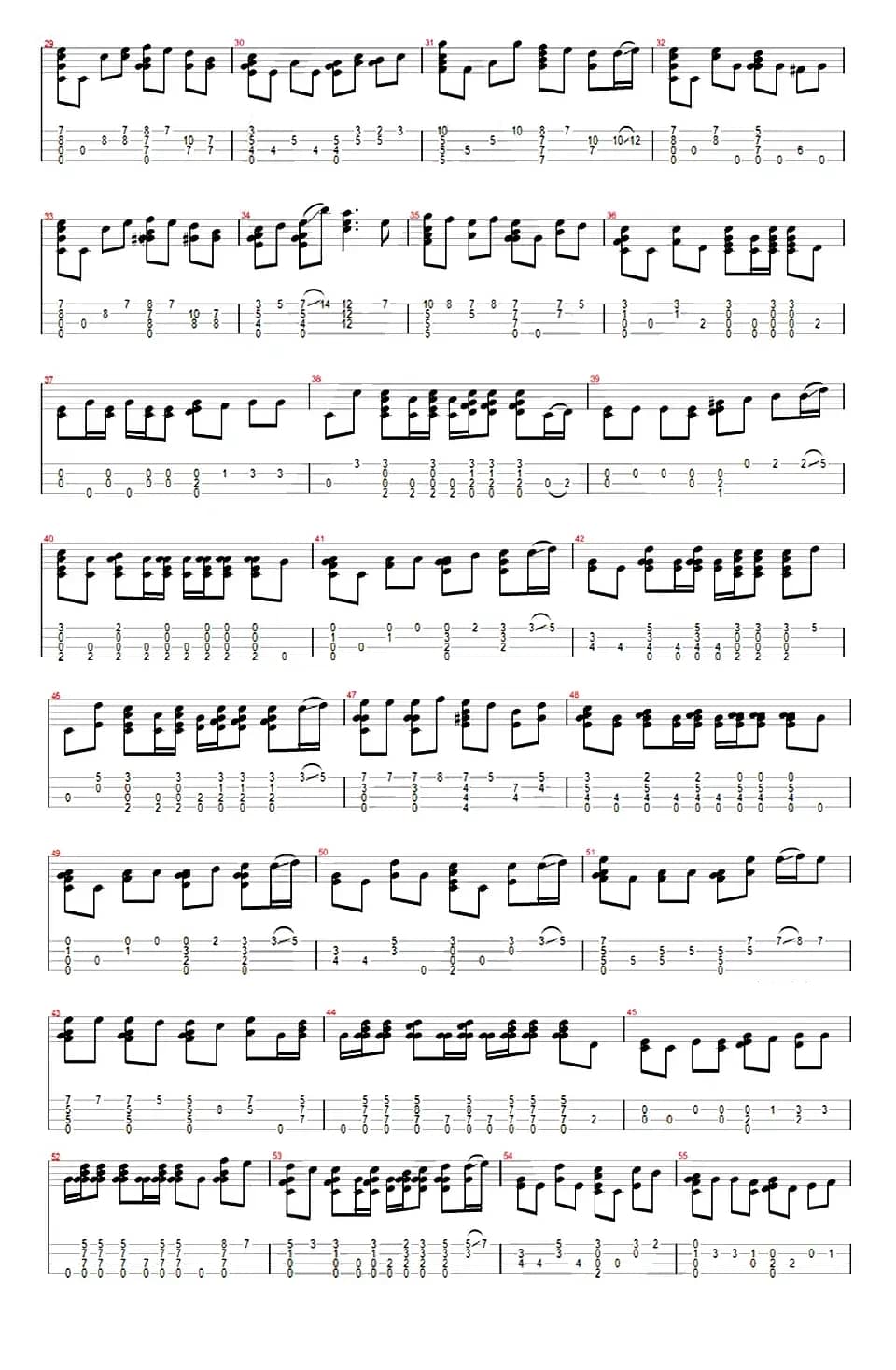 彩虹（ukulele指弹谱）