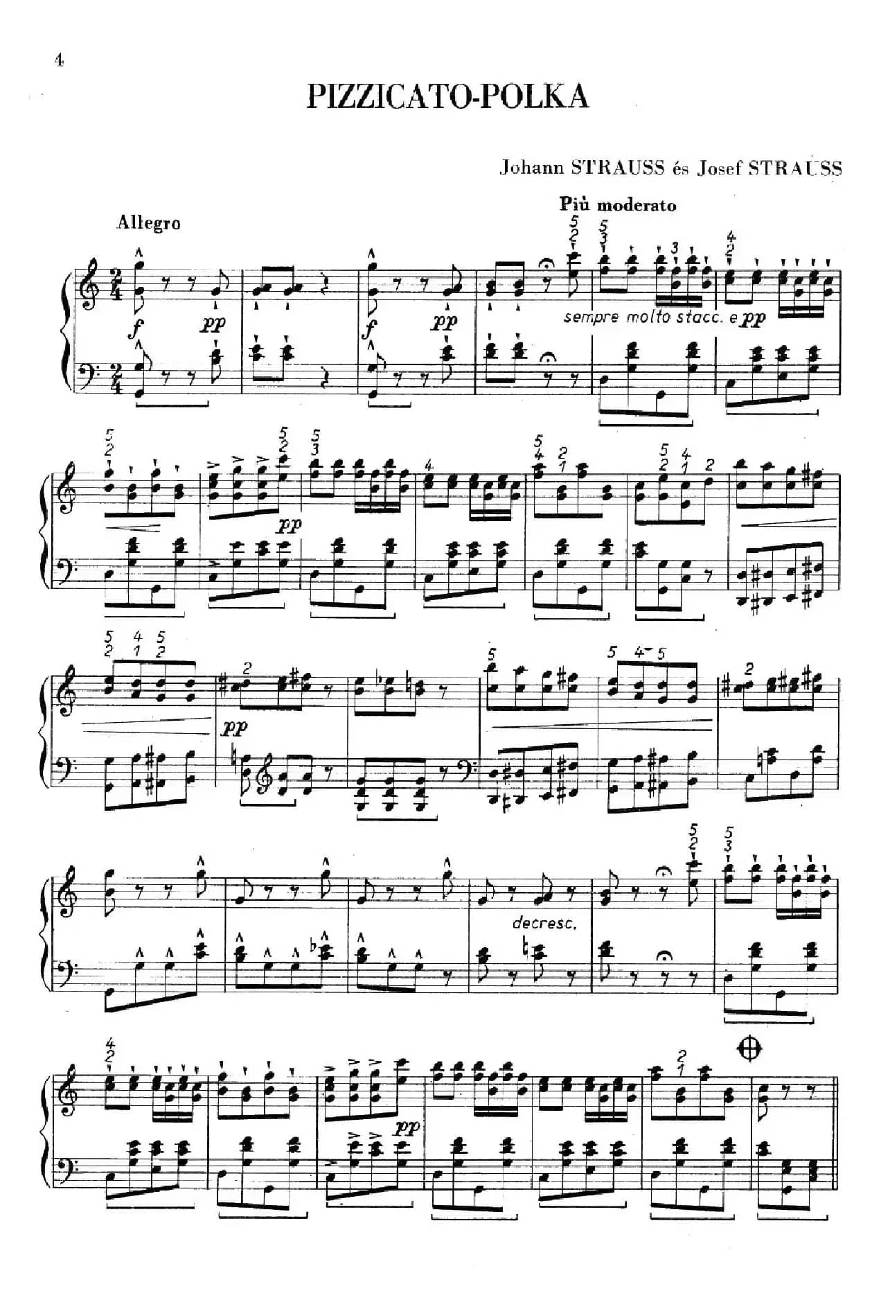 Neue Pizzicato-Polka Op.449（新拨弦波尔卡）