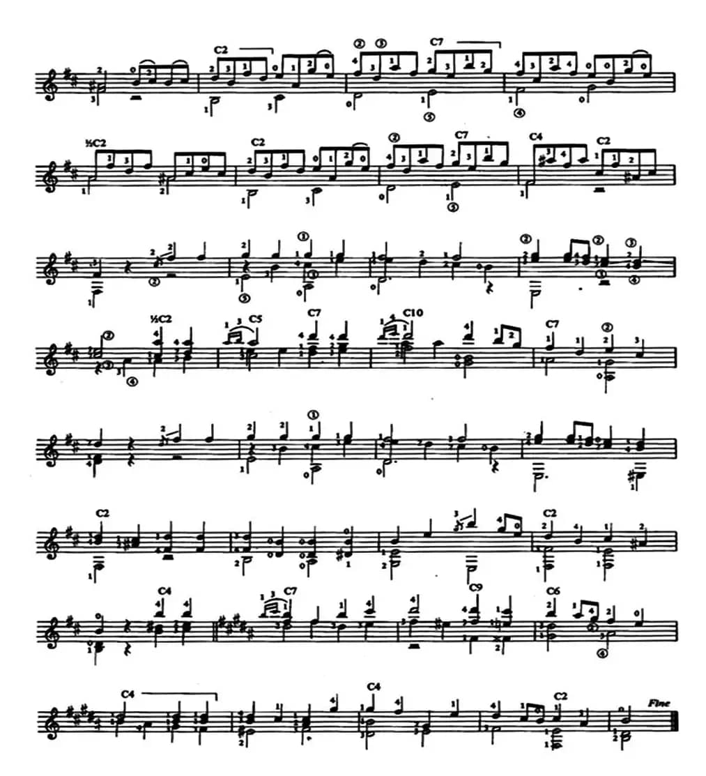 Gavota al Estilo Antiguo(古典吉他)