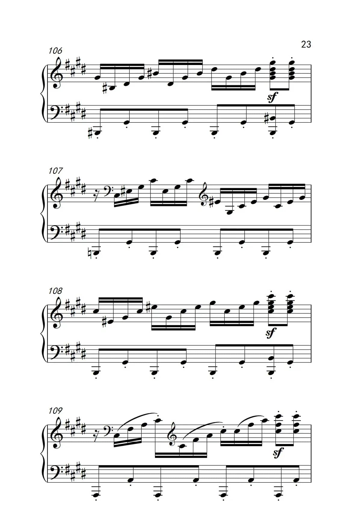 第十四号钢琴奏鸣曲（月光） 激动的急板