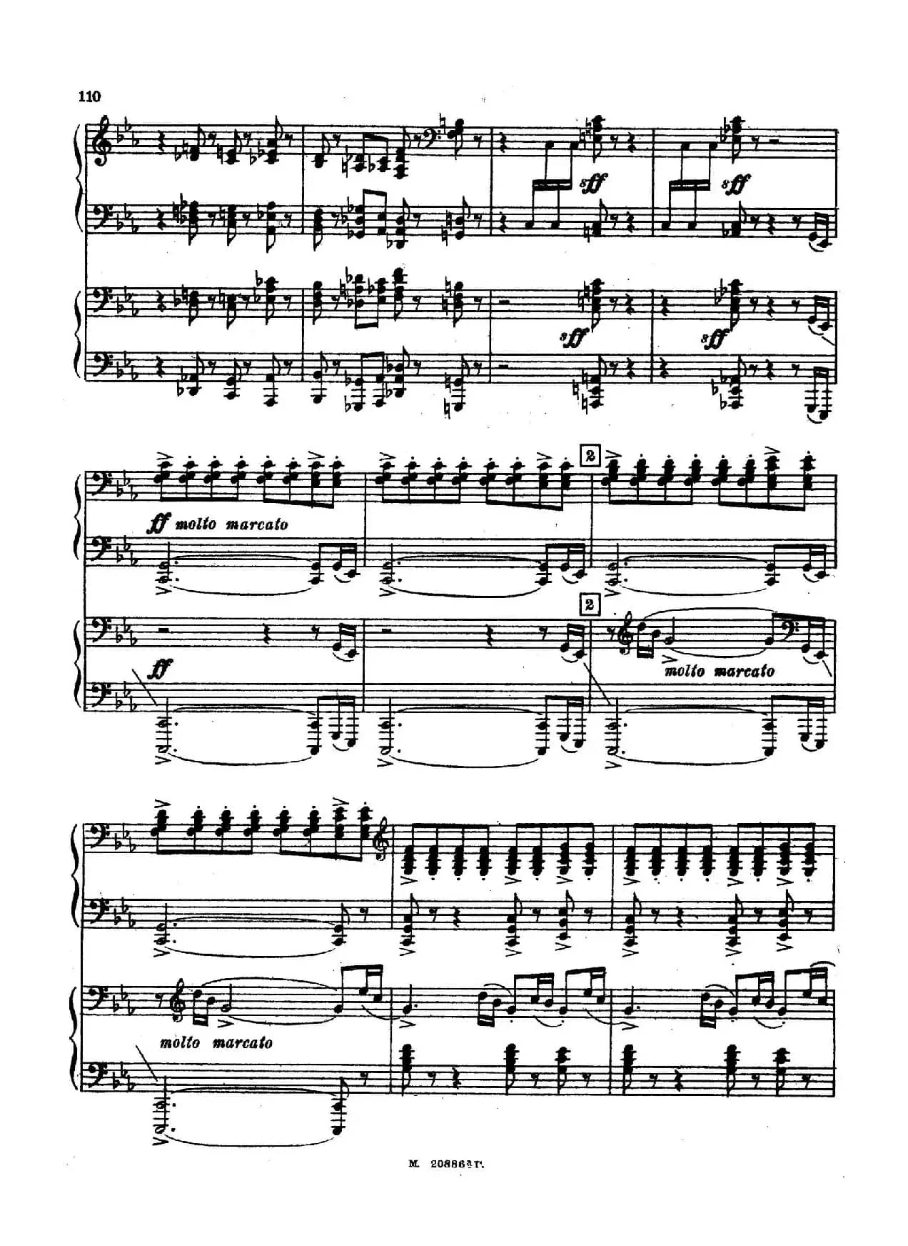 交响舞曲 Symphonic Dance Op.45（双钢琴）