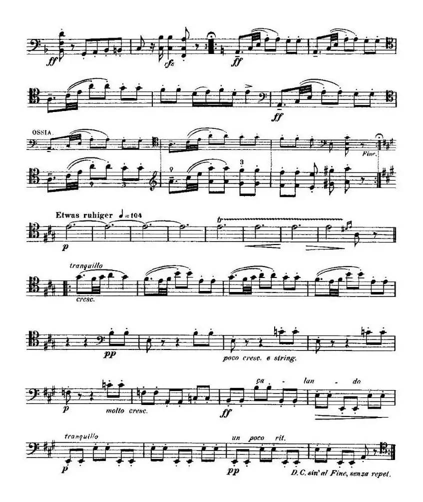 马克斯·布鲁赫 Op70 4首（大提琴）